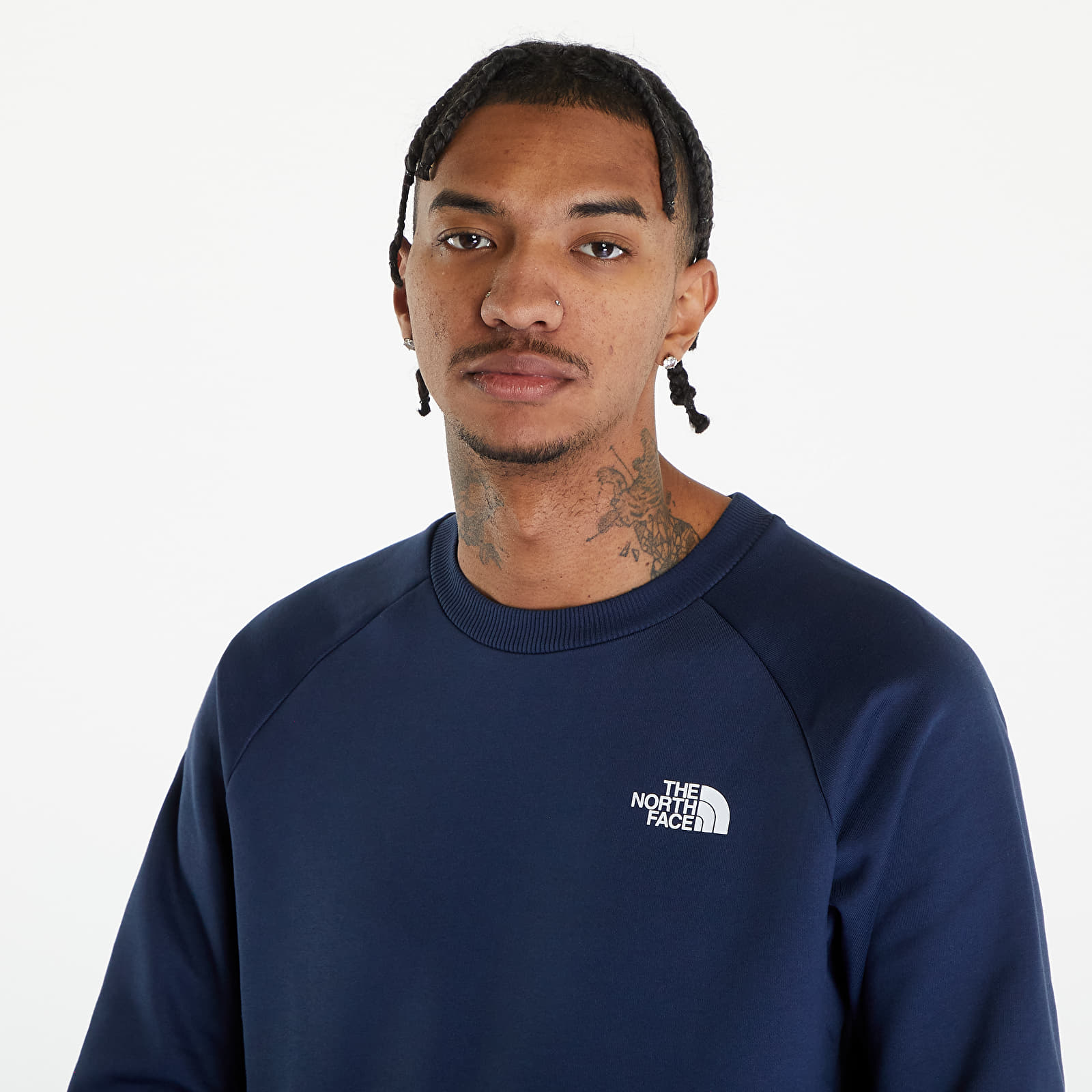 Hanorace The North Face Raglan Redbox Crew - New Summit Navy