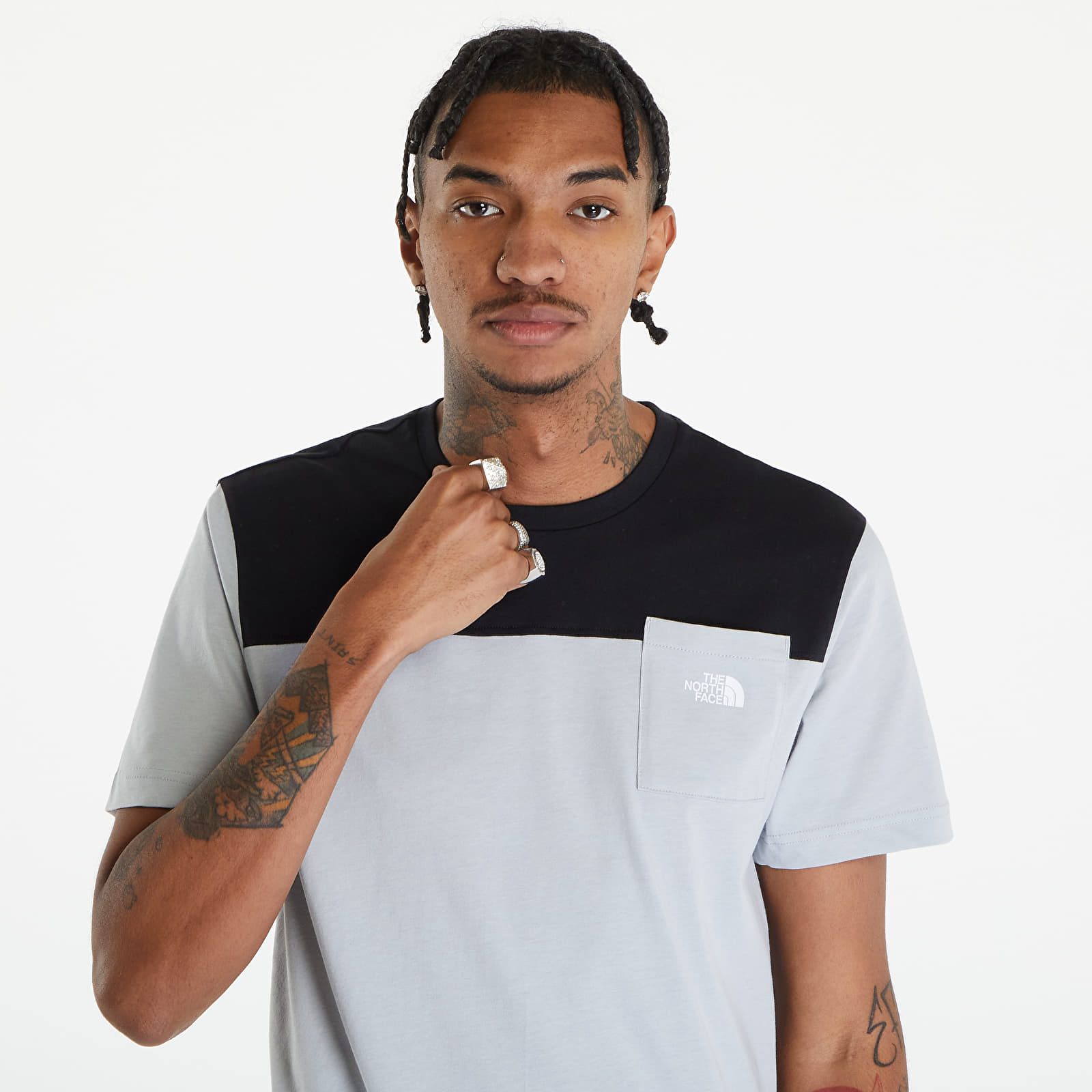 T-Shirts The North Face Icons S/S Tee High Rise Grey