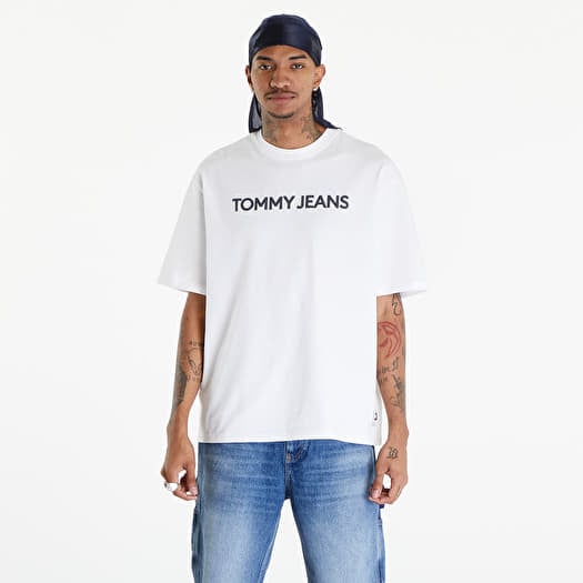 Tricou Tommy Jeans Logo Oversized Fit T-Shirt White