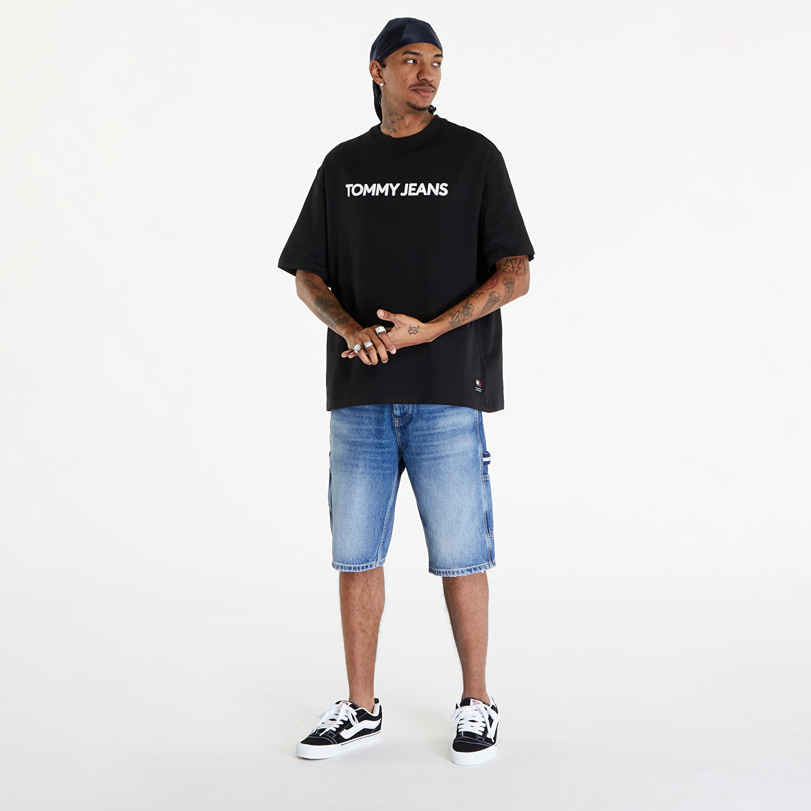 Tricouri Tommy Jeans Logo Oversized Fit T-Shirt Black