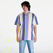 Karl Kani Small Signature Stripe Tee Lilac/ Navy/ Off White