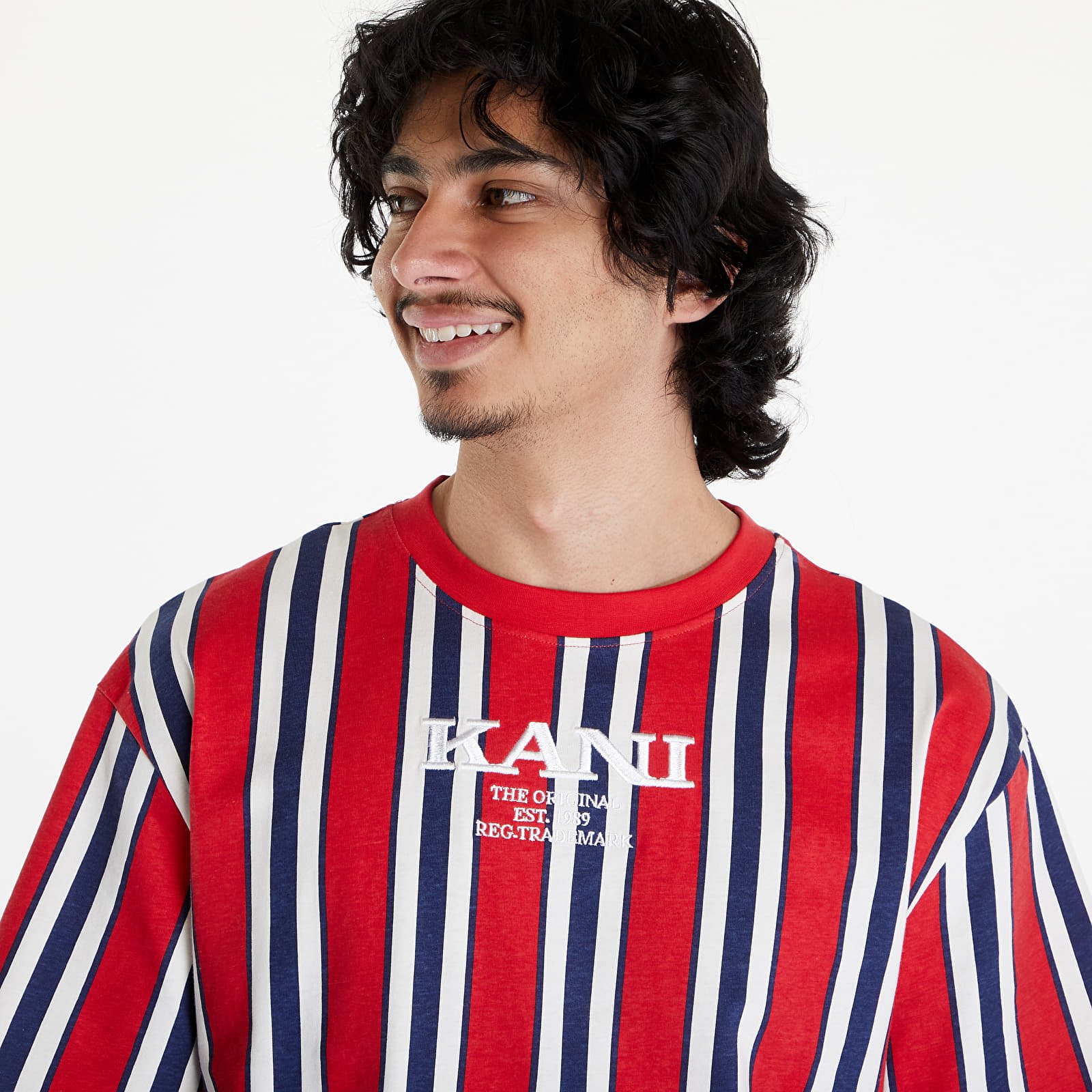 T-shirts Karl Kani Retro Striped Tee Red/ Navy/ Off White