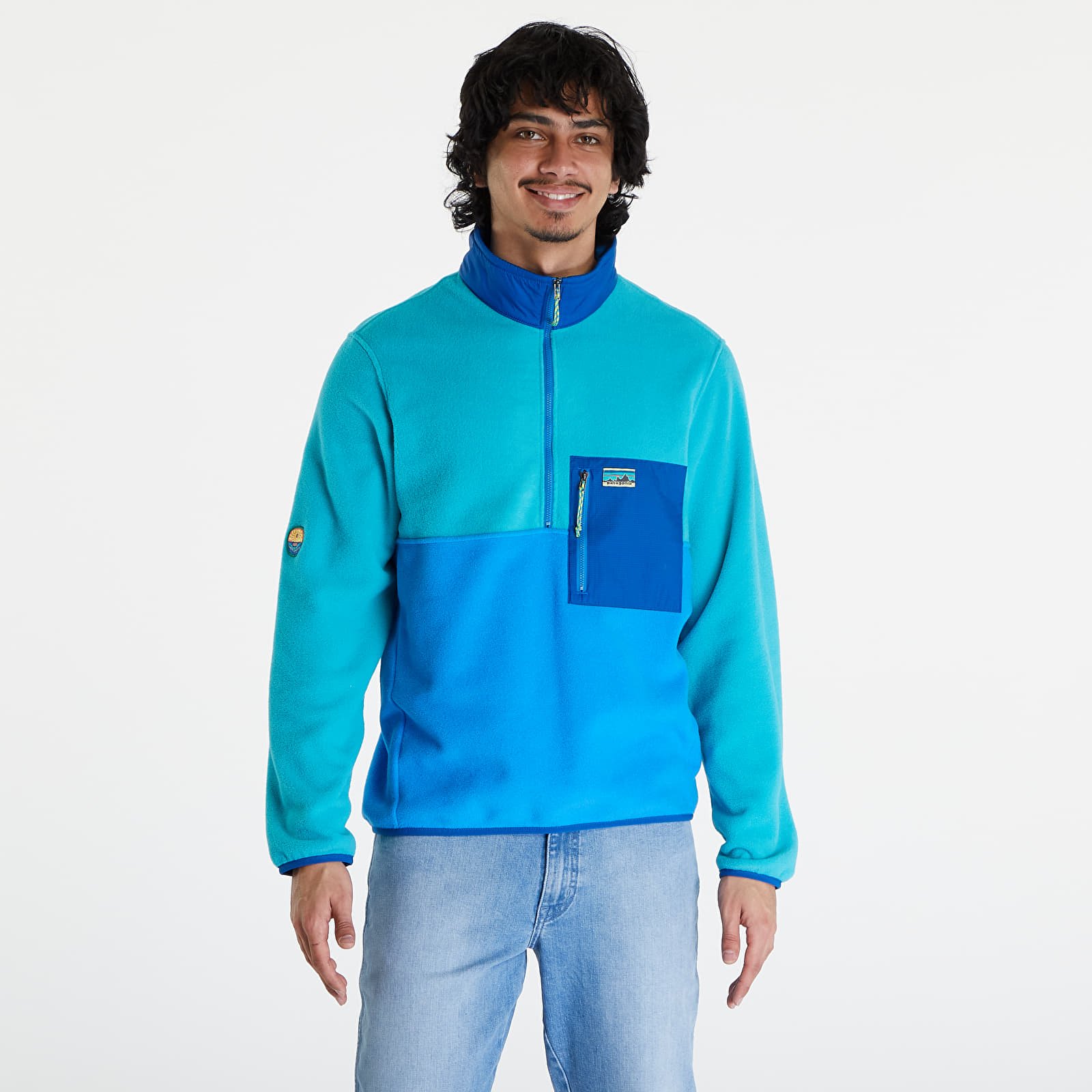 Sweatshirts Patagonia Microdini 1/2 Zip Pullover Vessel Blue