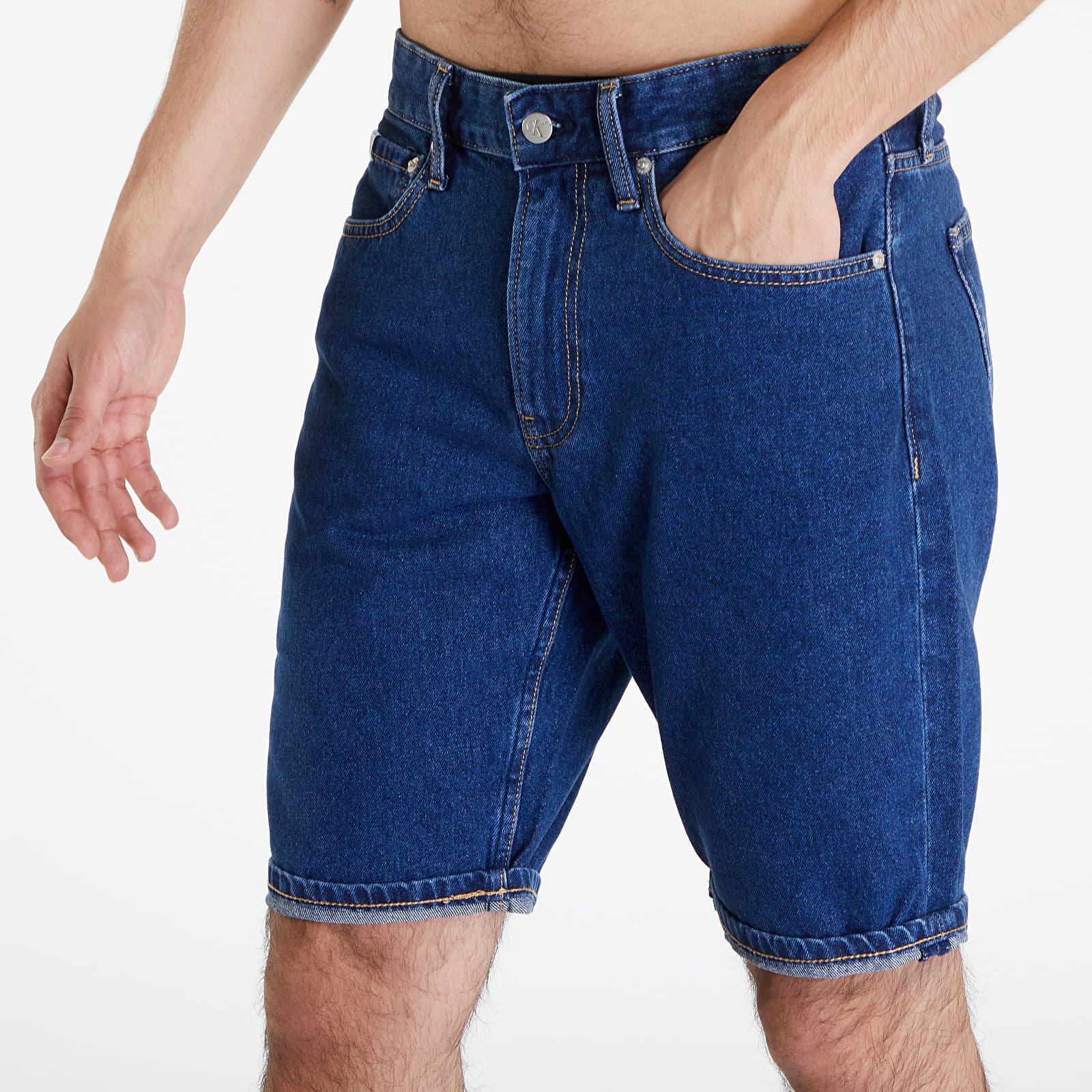 Pantaloni scurți Calvin Klein Jeans Regular Shorts Denim Dark - 1 | YEO