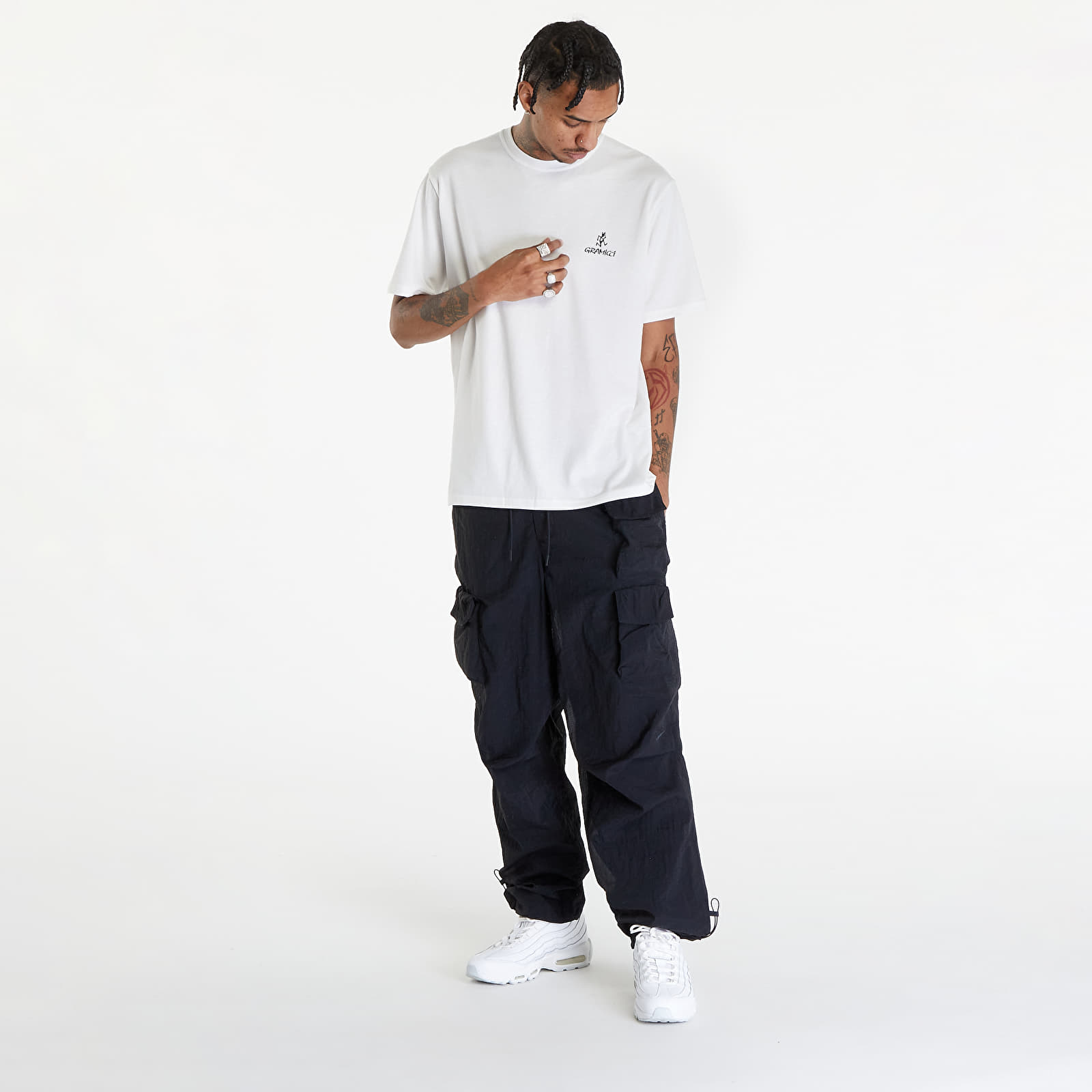 T-krekli Gramicci One Point Logo Tee UNISEX White
