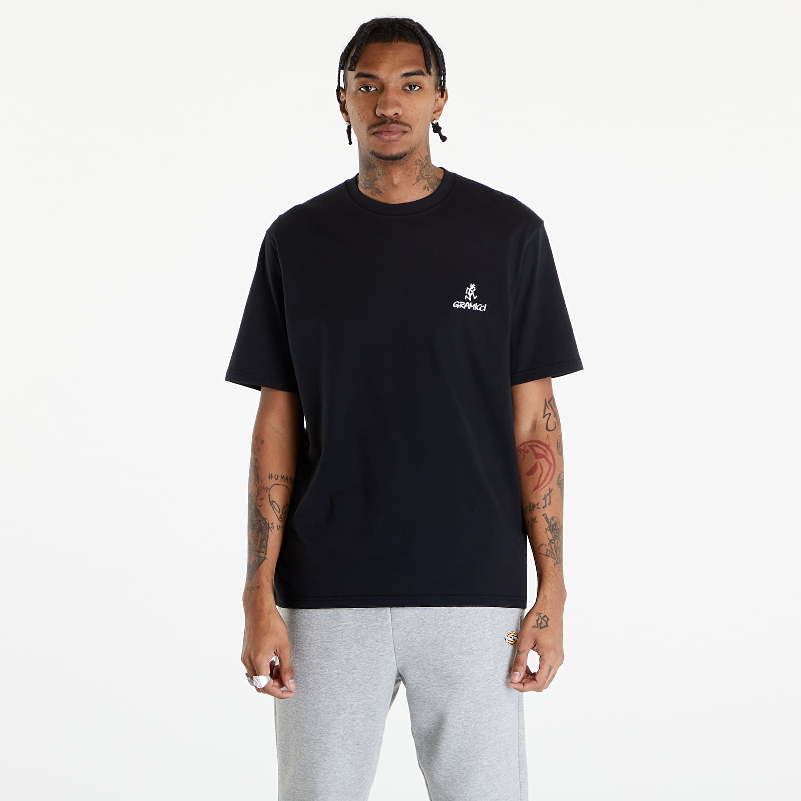 T-shirts Gramicci One Point Logo Tee UNISEX Black