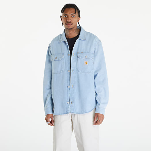 Πουκάμισα Carhartt WIP Harvey Shirt Jacket UNISEX Blue Stone Bleached