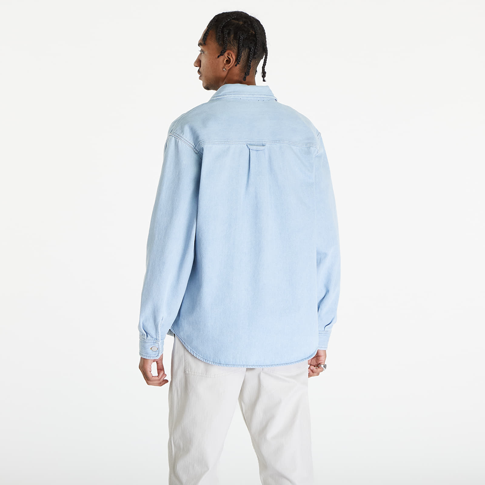 Košele Carhartt WIP Harvey Shirt Jacket UNISEX Blue Stone Bleached