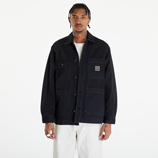 Jacket Carhartt WIP Garrison Coat UNISEX Black Stone Dyed