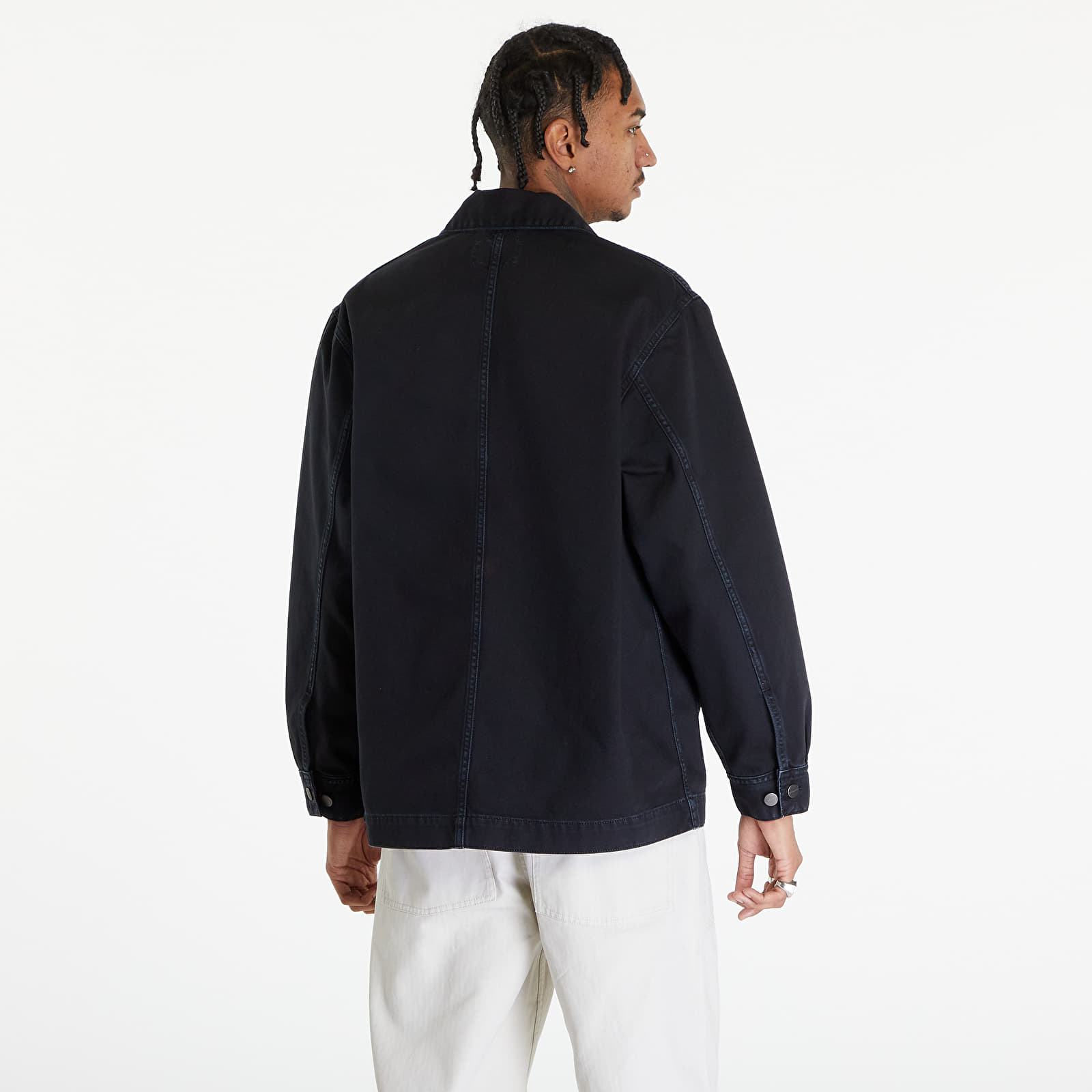 Jackets Carhartt WIP Garrison Coat UNISEX Black Stone Dyed