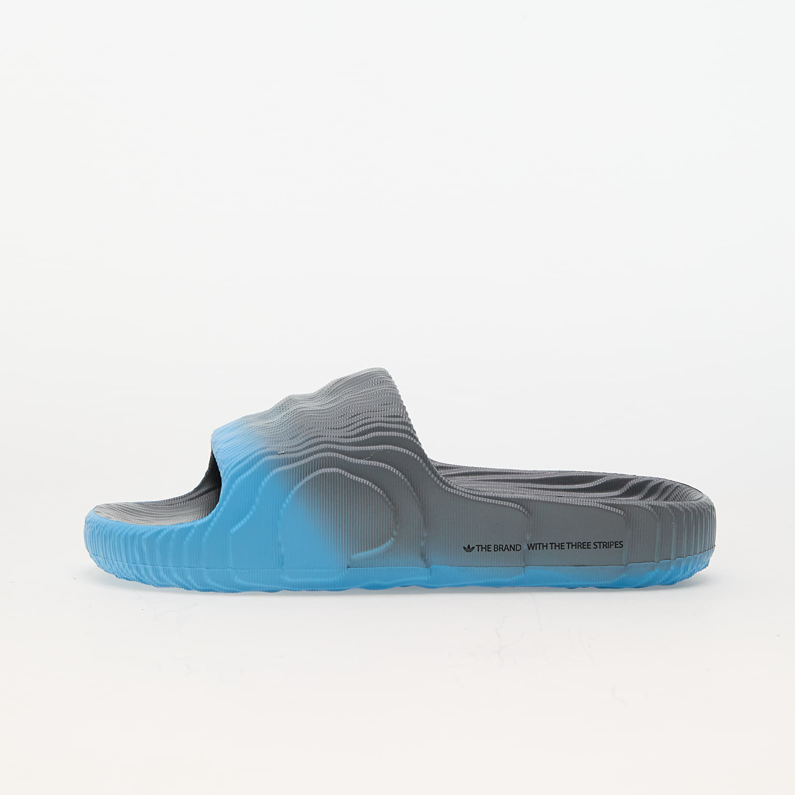 Pánske tenisky a obuv adidas Adilette 22 Grey Three/ Semi Blue Burst/ Core Black