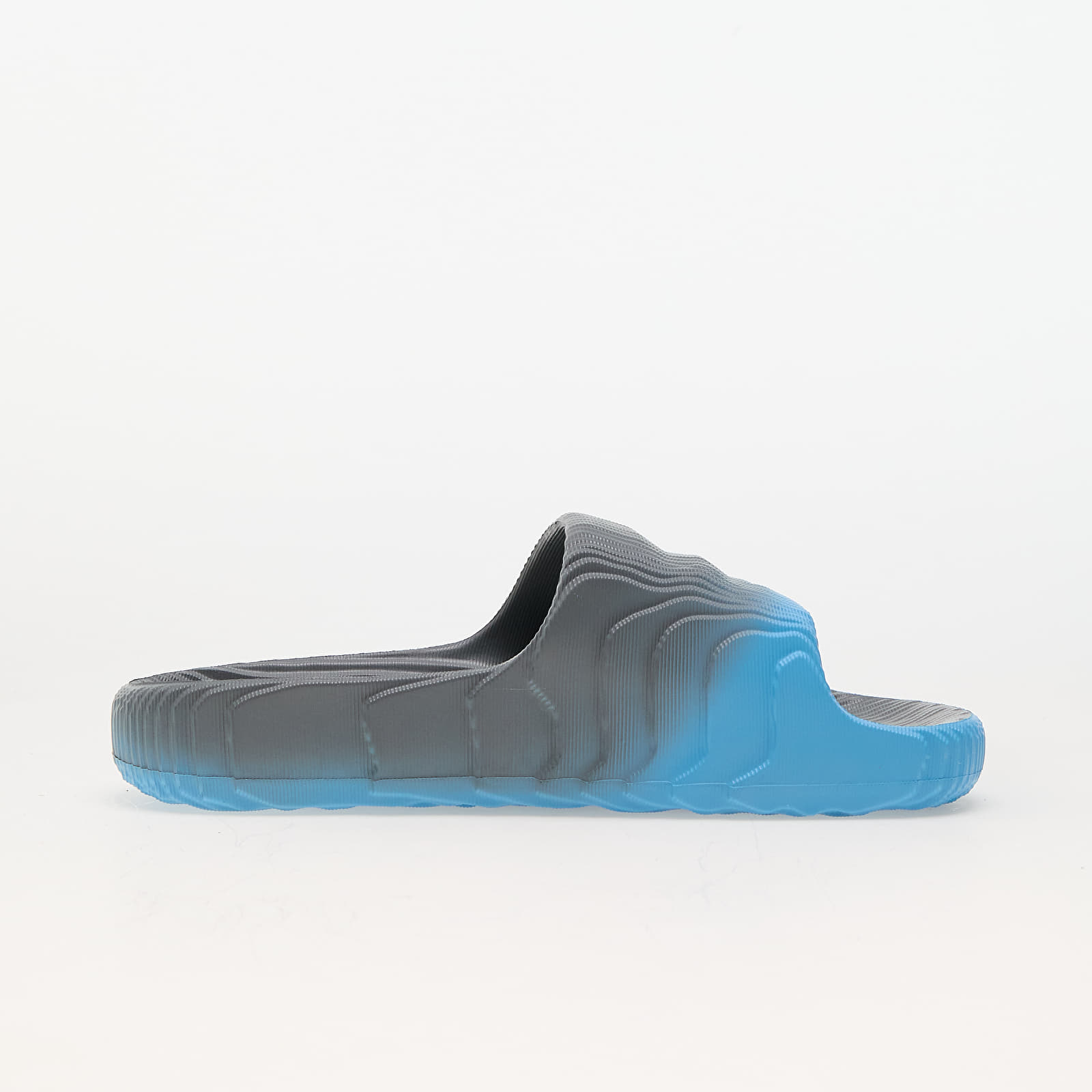 Pánske tenisky a obuv adidas Adilette 22 Grey Three/ Semi Blue Burst/ Core Black