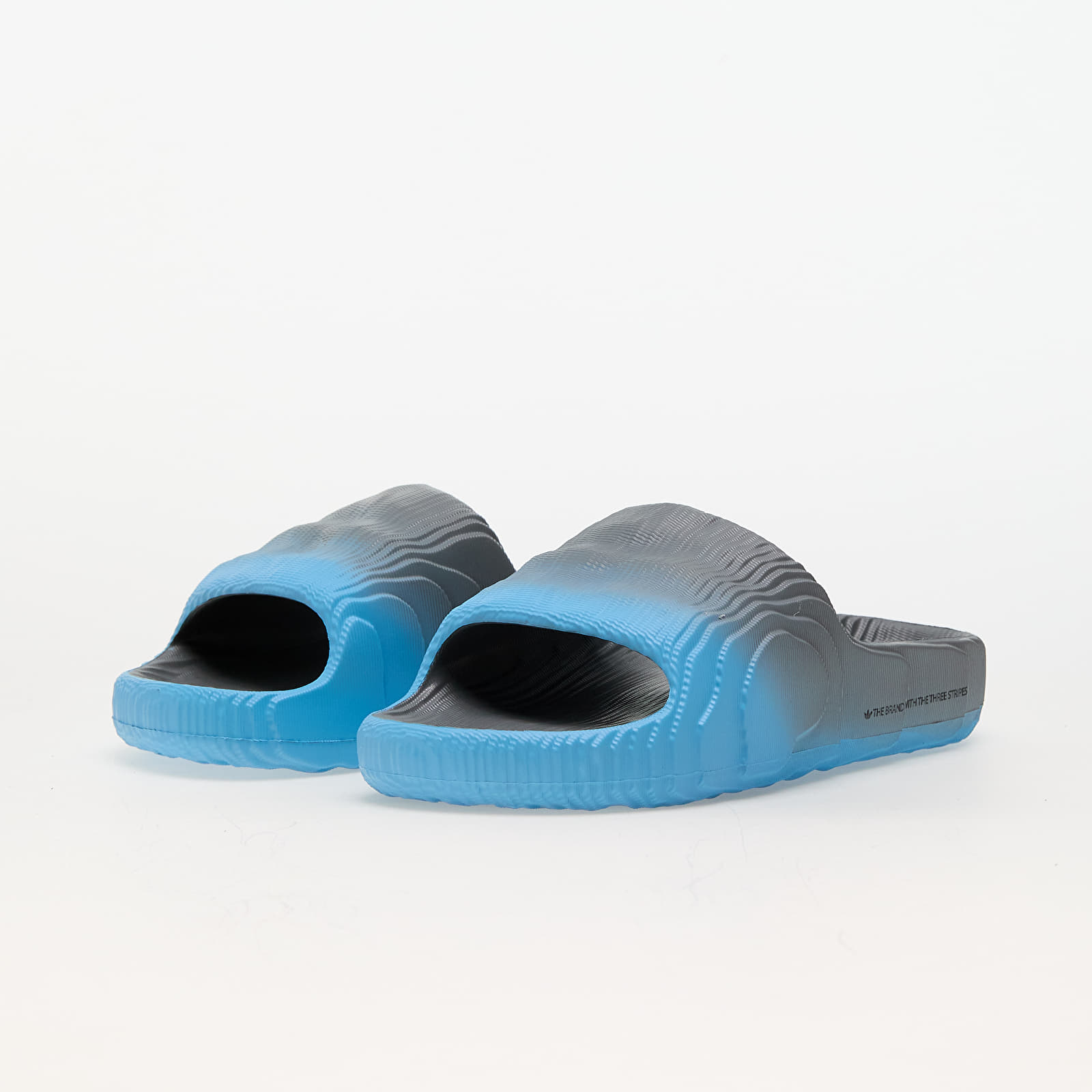 Pánske tenisky a obuv adidas Adilette 22 Grey Three/ Semi Blue Burst/ Core Black