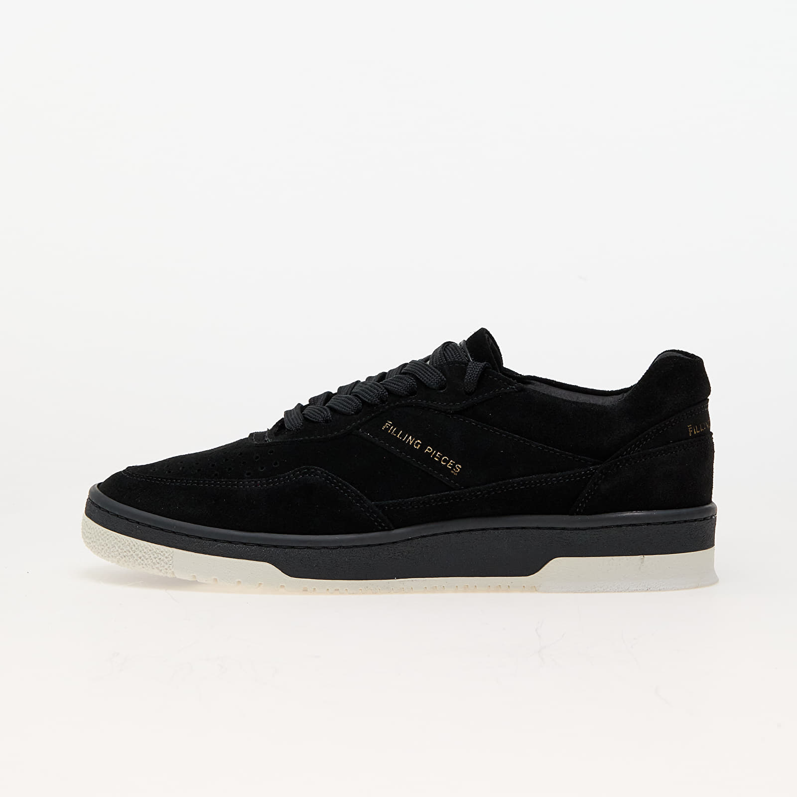 Ténis e sapatos para homem Filling Pieces Ace Suede Jet Black