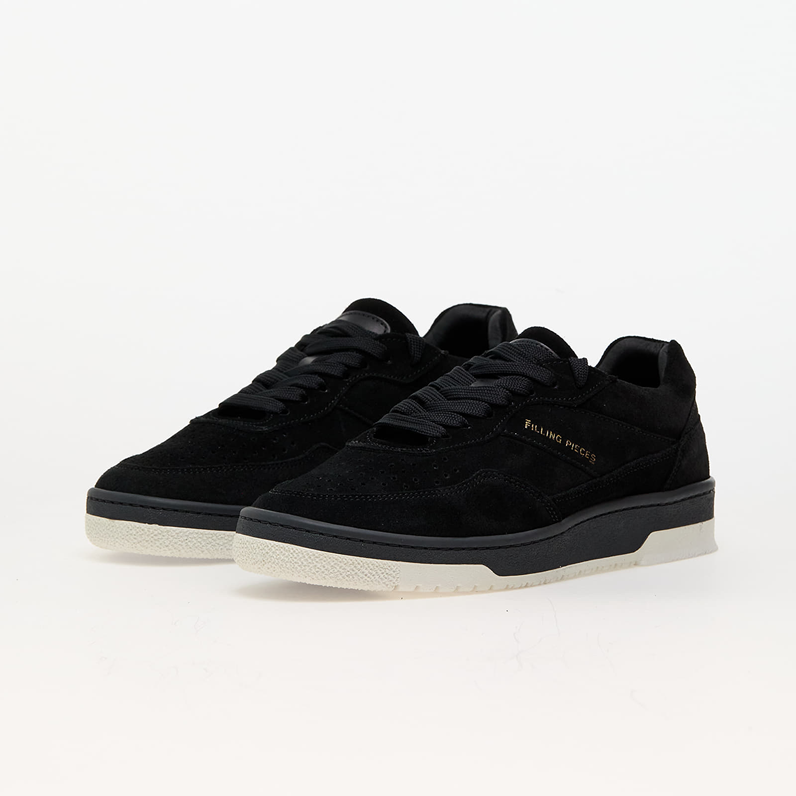 Ténis e sapatos para homem Filling Pieces Ace Suede Jet Black