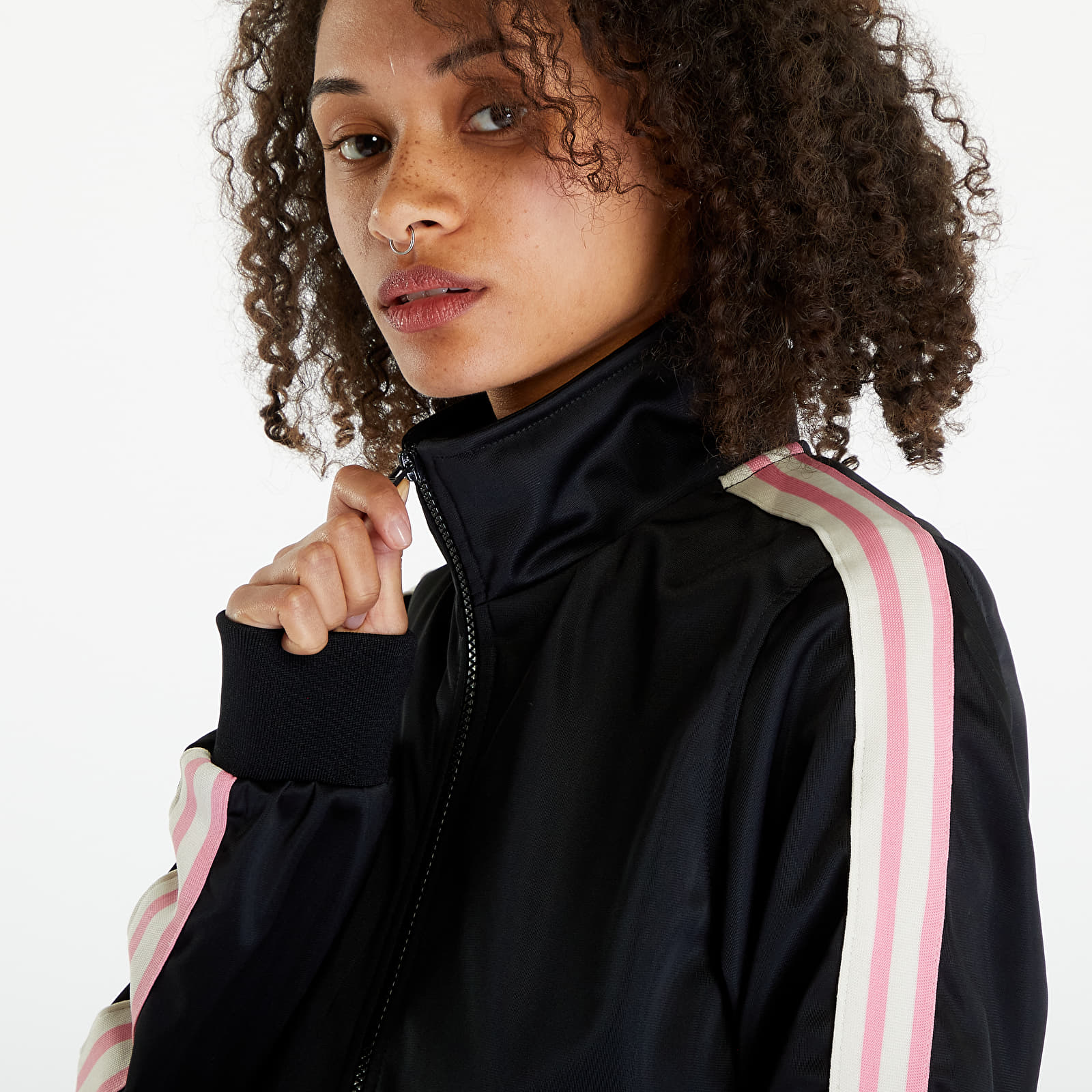 Hoodies and sweatshirts  Urban Classics Ladies Retro Track Jacket Black