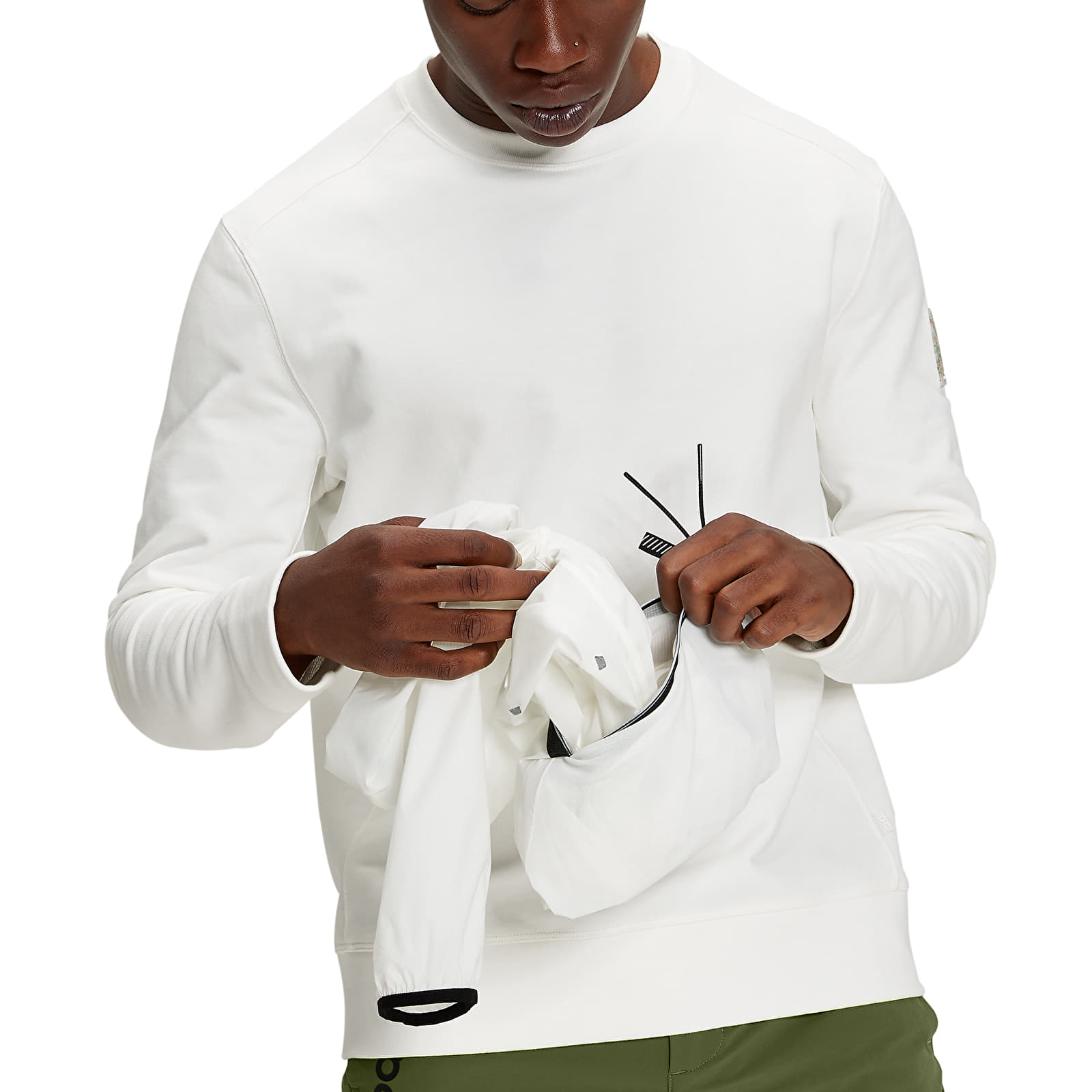 Jassen On Active Jacket Undyed-White