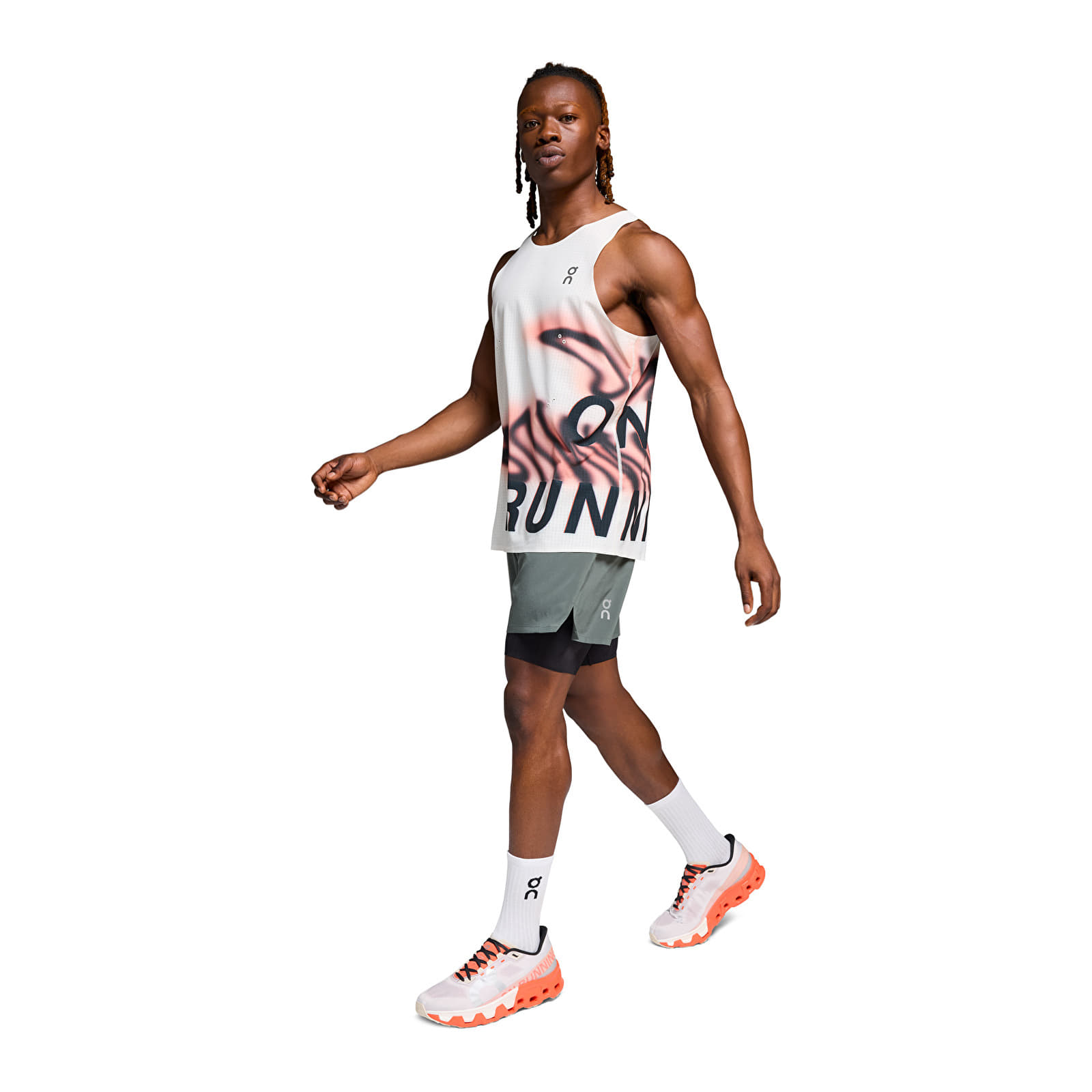 Maiouri On Pace Tank Undyed-White