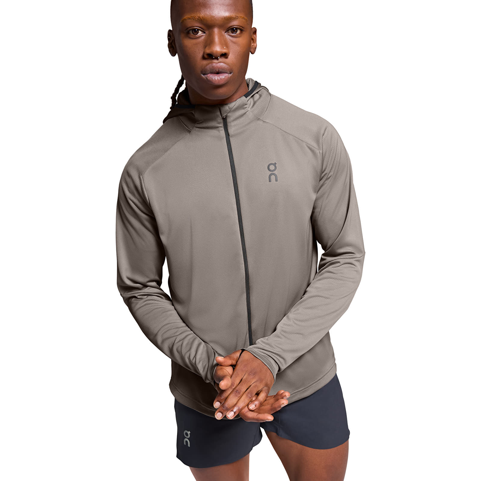 Mikiny On Climate Zip Hoodie Cinder