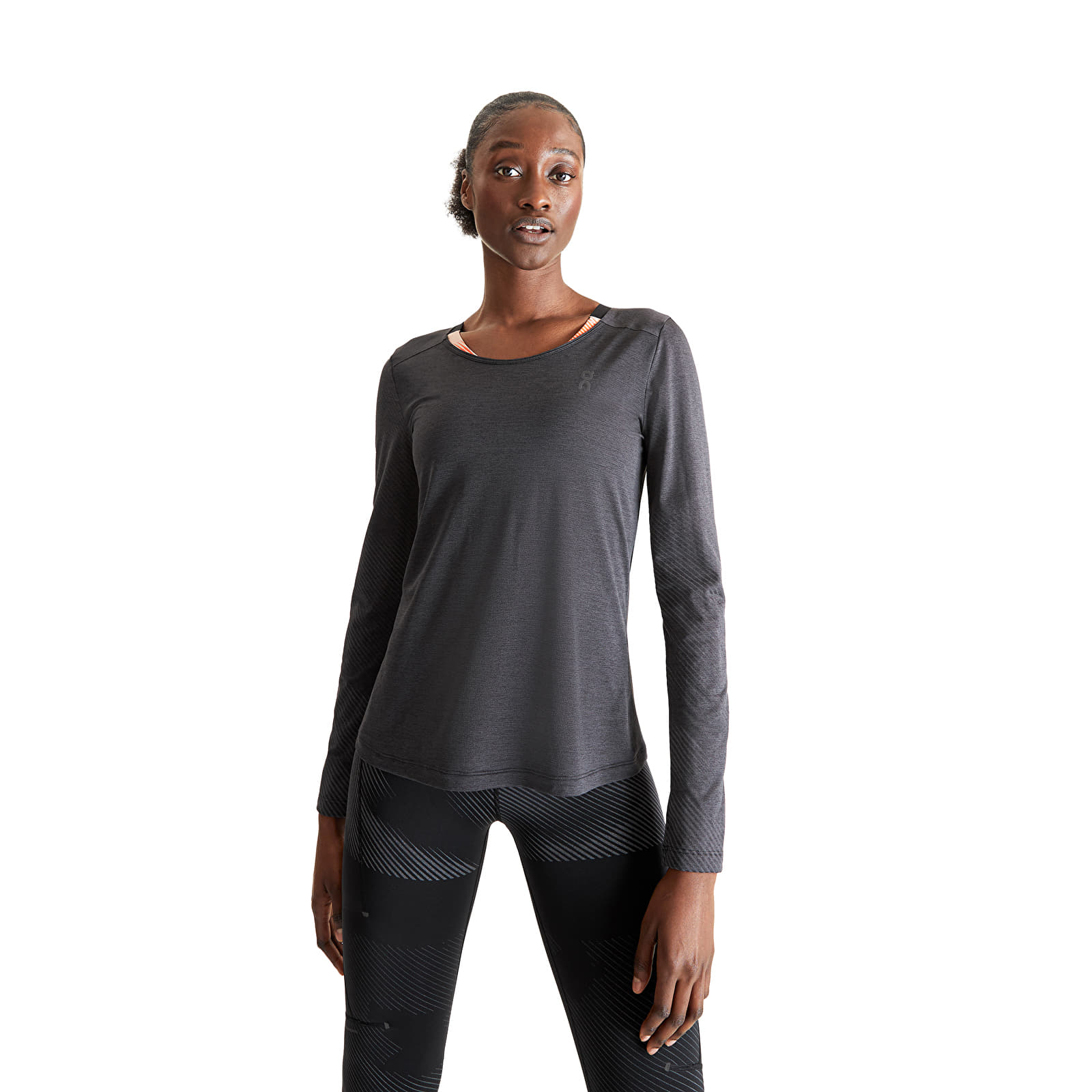 T-shirts On Performance Long-T Lumos Black/ Iron