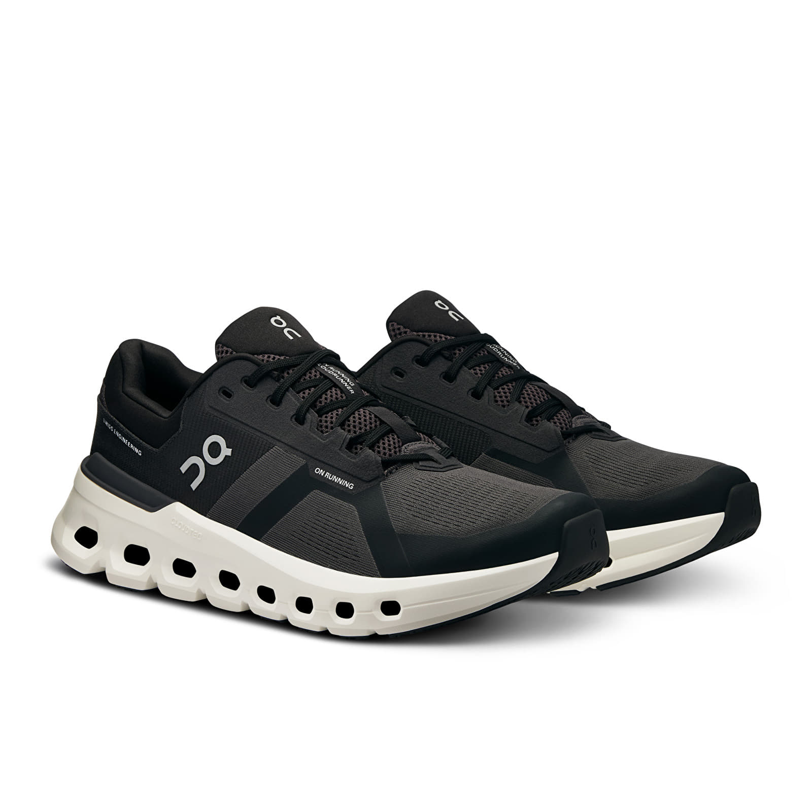 Herensneakers en -schoenen On M Cloudrunner 2 Wide Eclipse/ Black