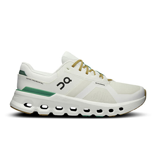 On M Cloudrunner 2 Wide Undyed/ Green