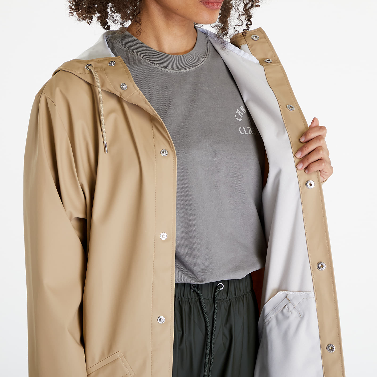 Jacken Rains Longer Jacket W3 UNISEX 24 Sand