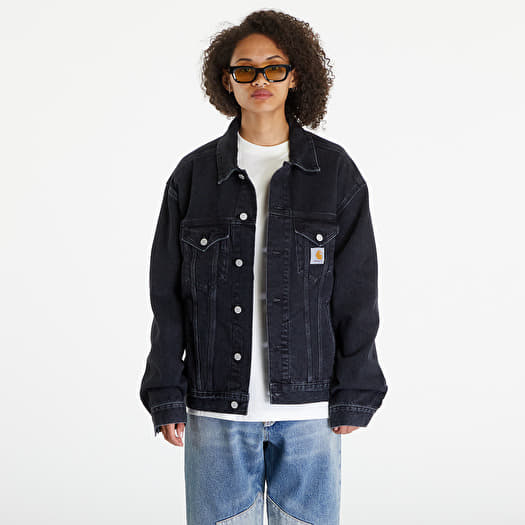 Carhartt WIP Helston Jacket UNISEX Black Stone Washed | Queens