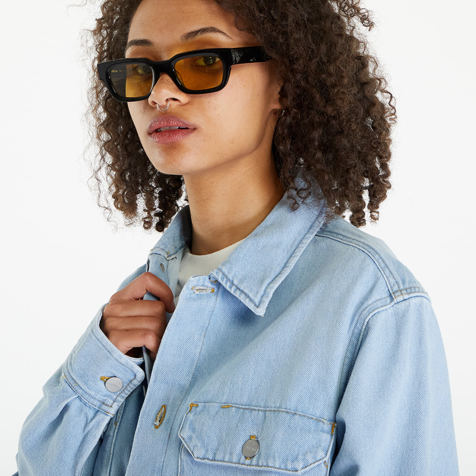 Košele Carhartt WIP Harvey Shirt Jacket UNISEX Blue Stone Bleached