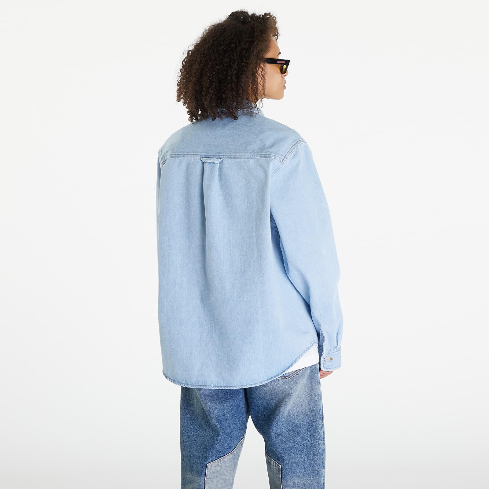 Košele Carhartt WIP Harvey Shirt Jacket UNISEX Blue Stone Bleached