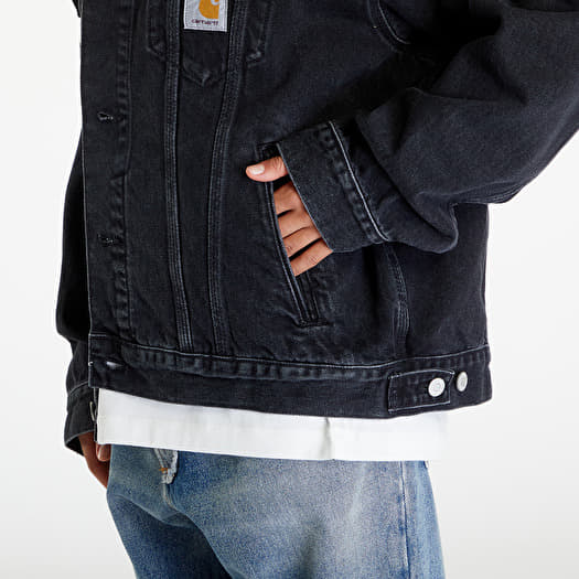 Carhartt WIP Helston Jacket UNISEX Black Stone Washed | Queens