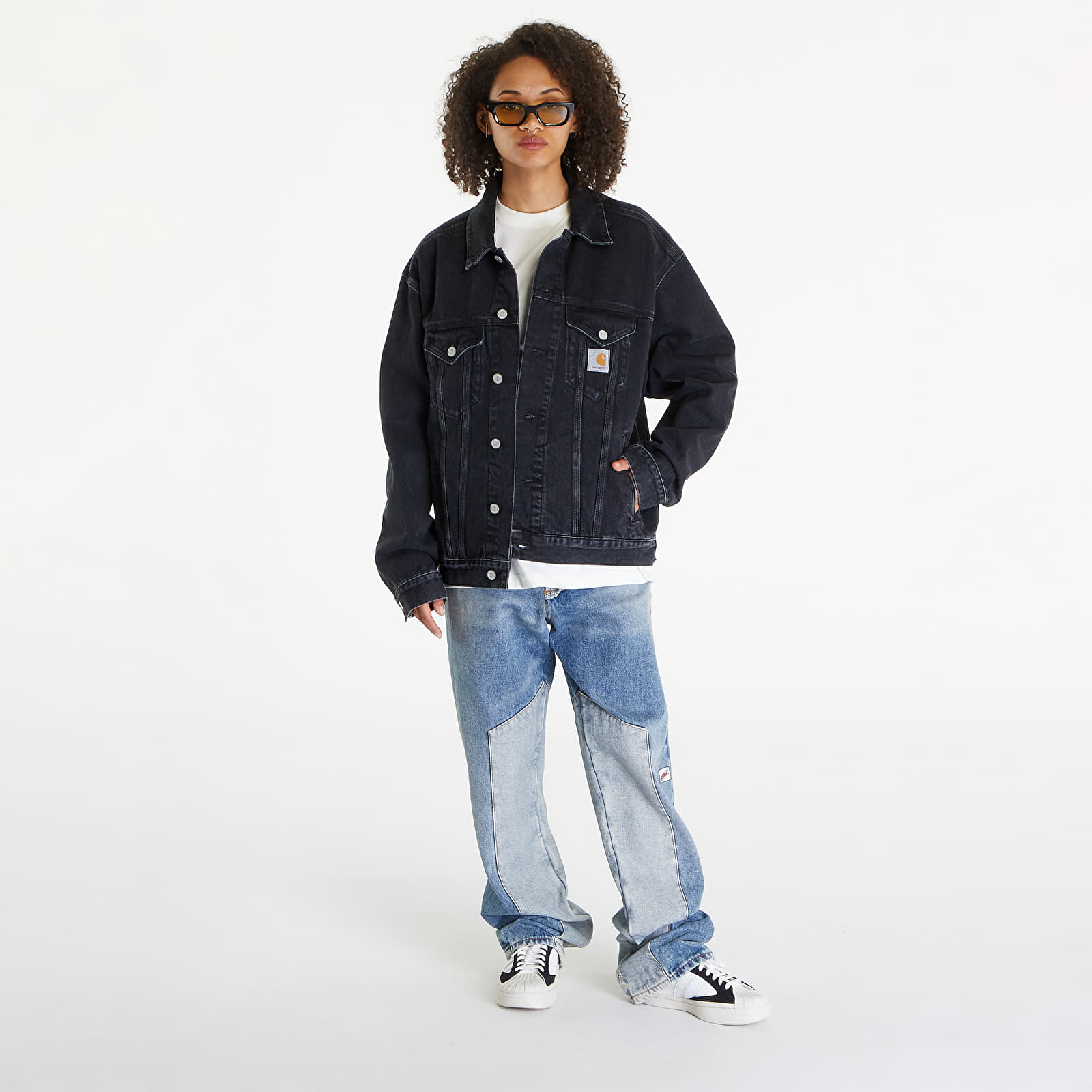 Jassen Carhartt WIP Helston Jacket UNISEX Black Stone Washed