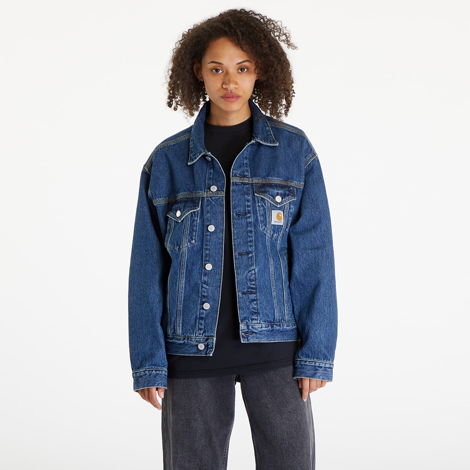 Jachetă Carhartt WIP Helston Jacket UNISEX Blue Cloud Stone - 1 | YEO