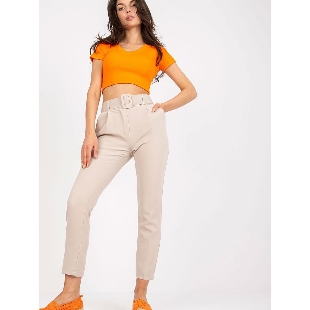 Pantaloni Italy Moda model 166891 Beige