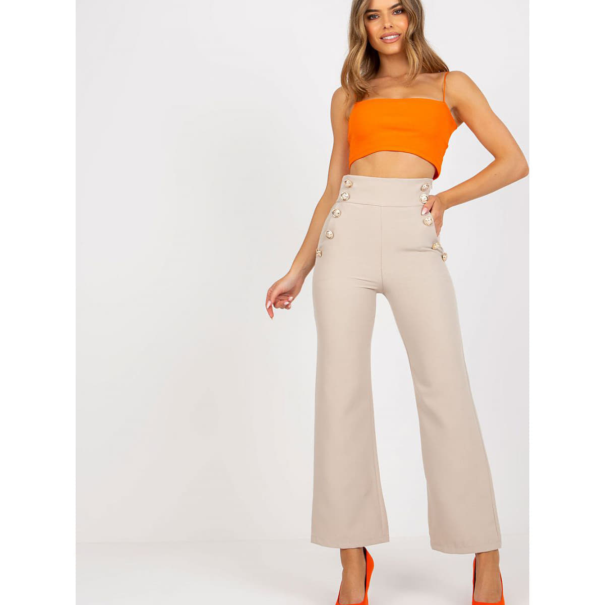 Pantaloni Italy Moda model 166892 Beige