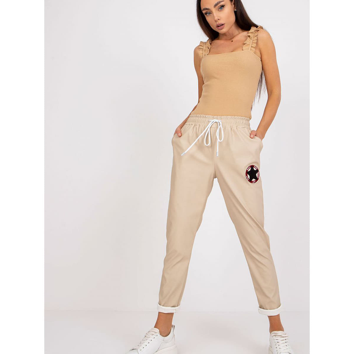 Pantaloni Italy Moda model 166989 Beige
