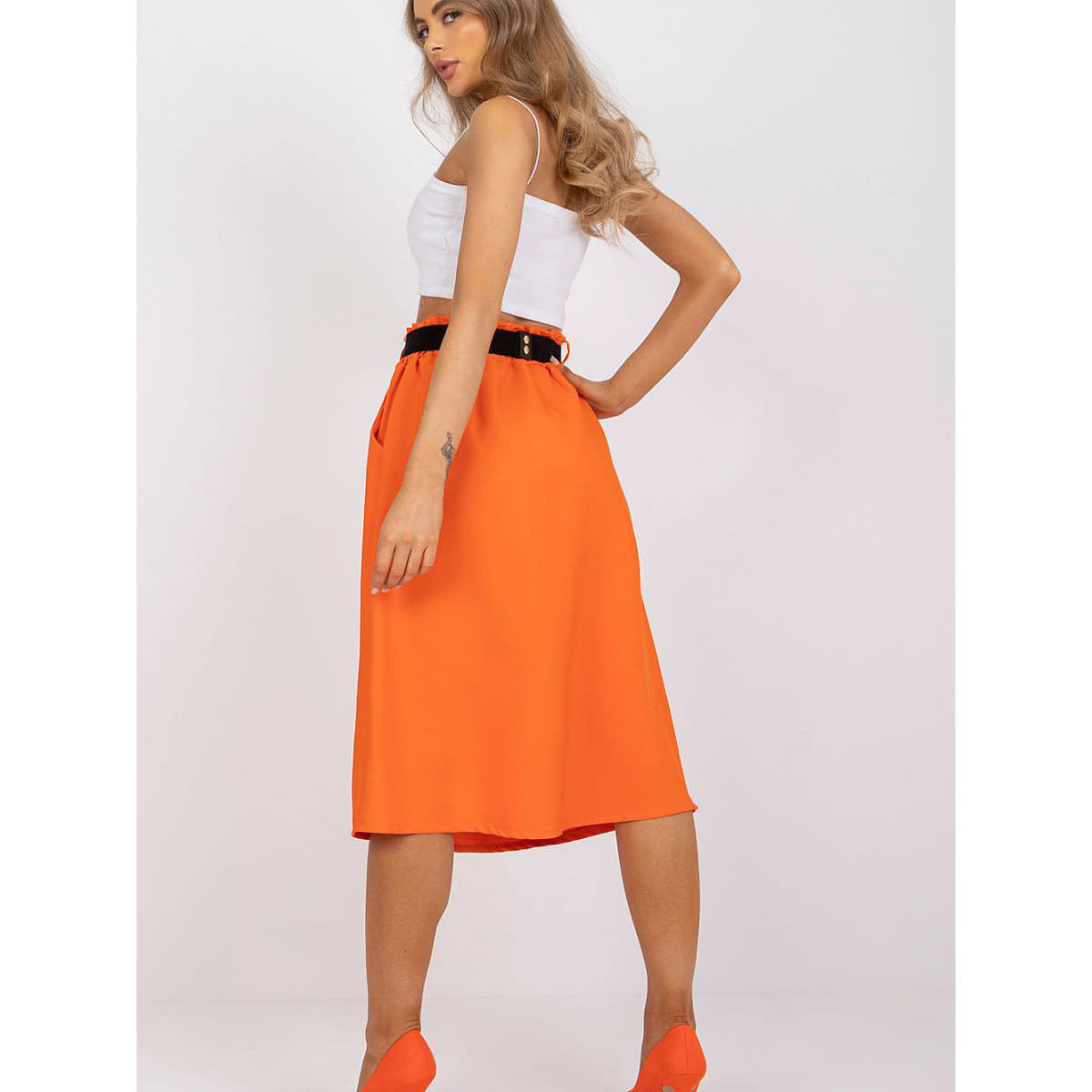 Fustă Italy Moda model 167492 Orange
