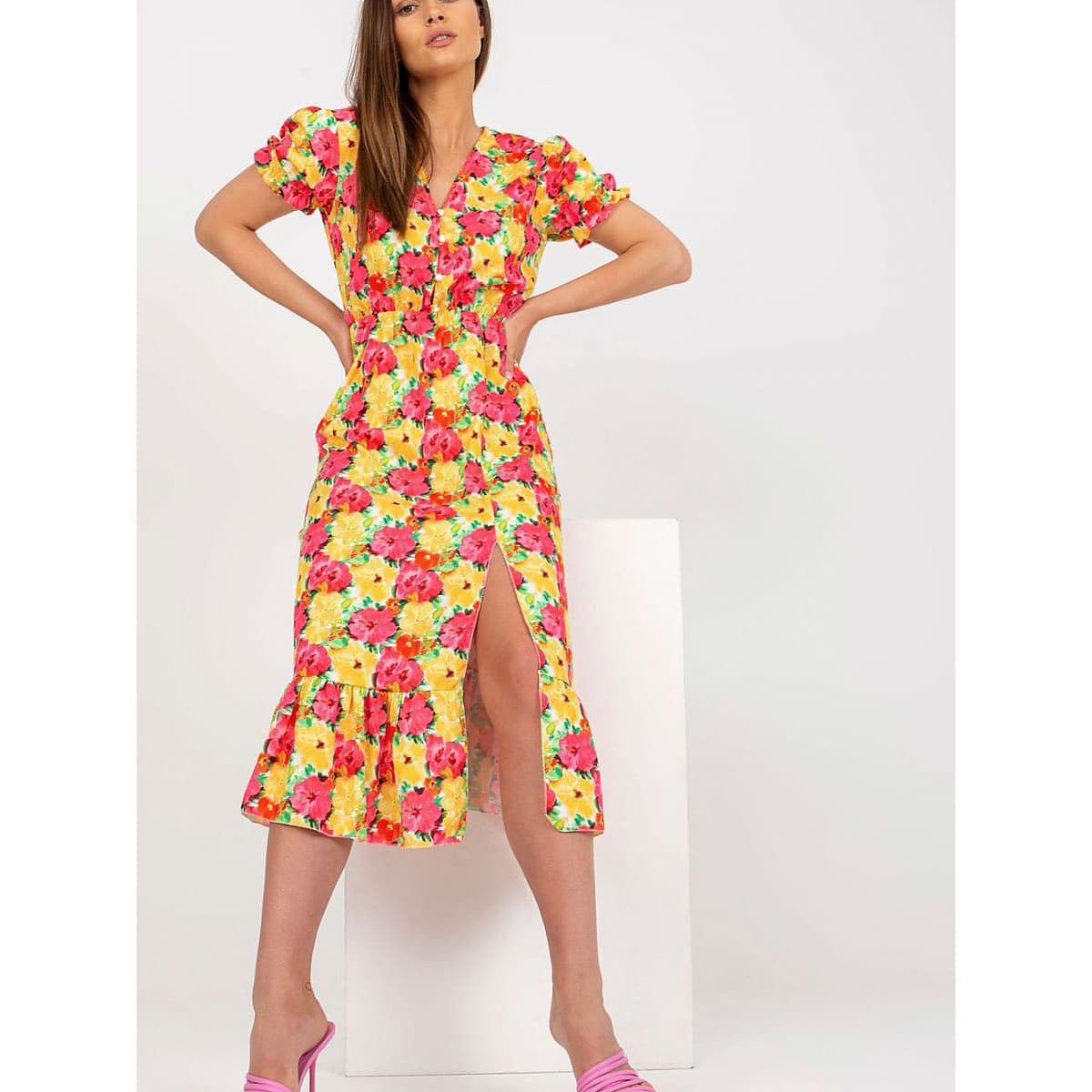 Rochie Italy Moda model 167586 Yellow