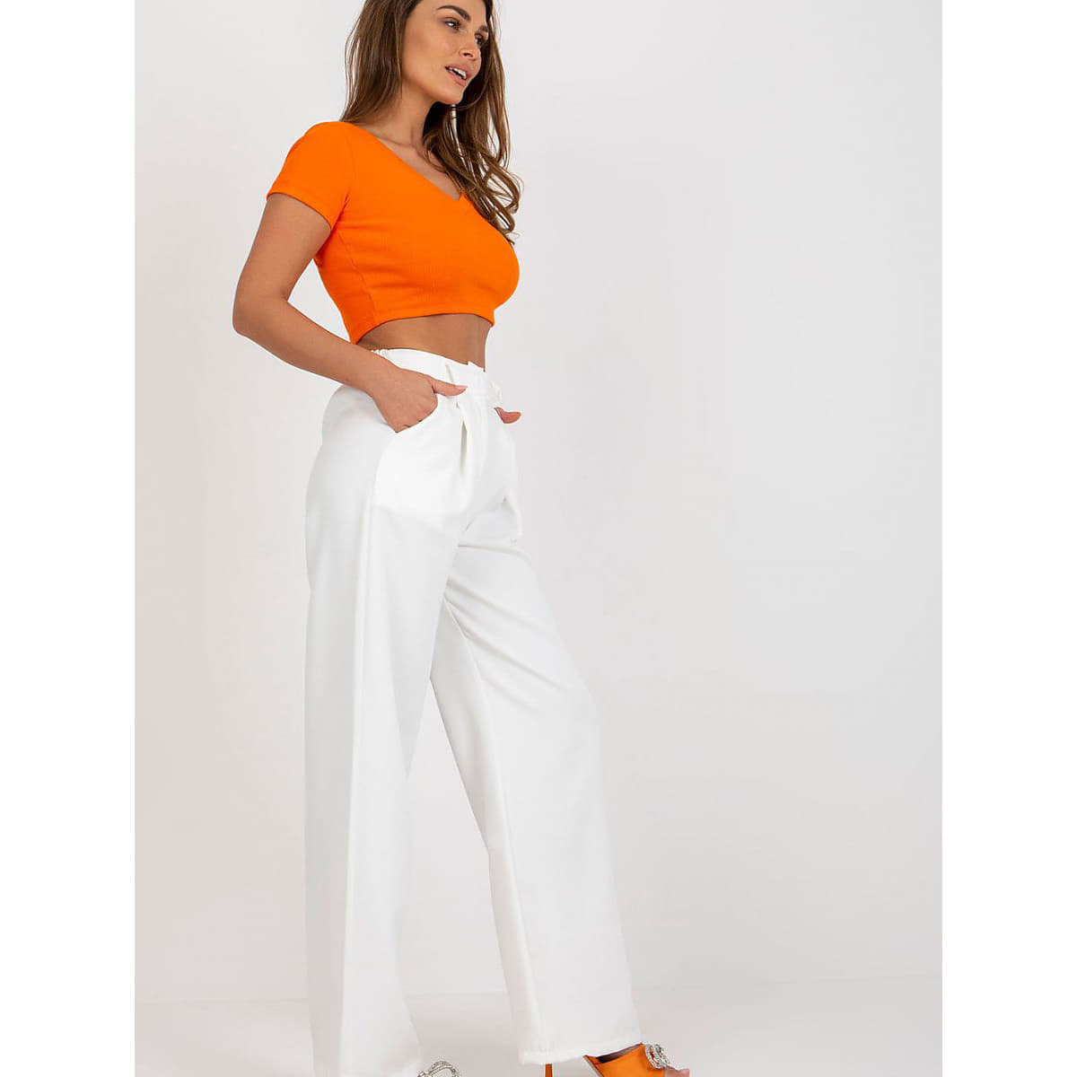 Pantaloni Italy Moda model 179678 Beige