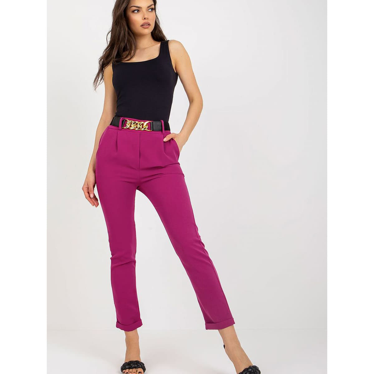 Pantaloni Italy Moda model 179694 Purple
