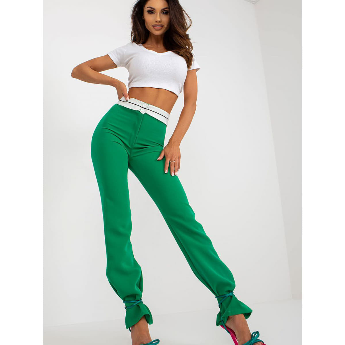 Pantaloni Italy Moda model 179701 Green