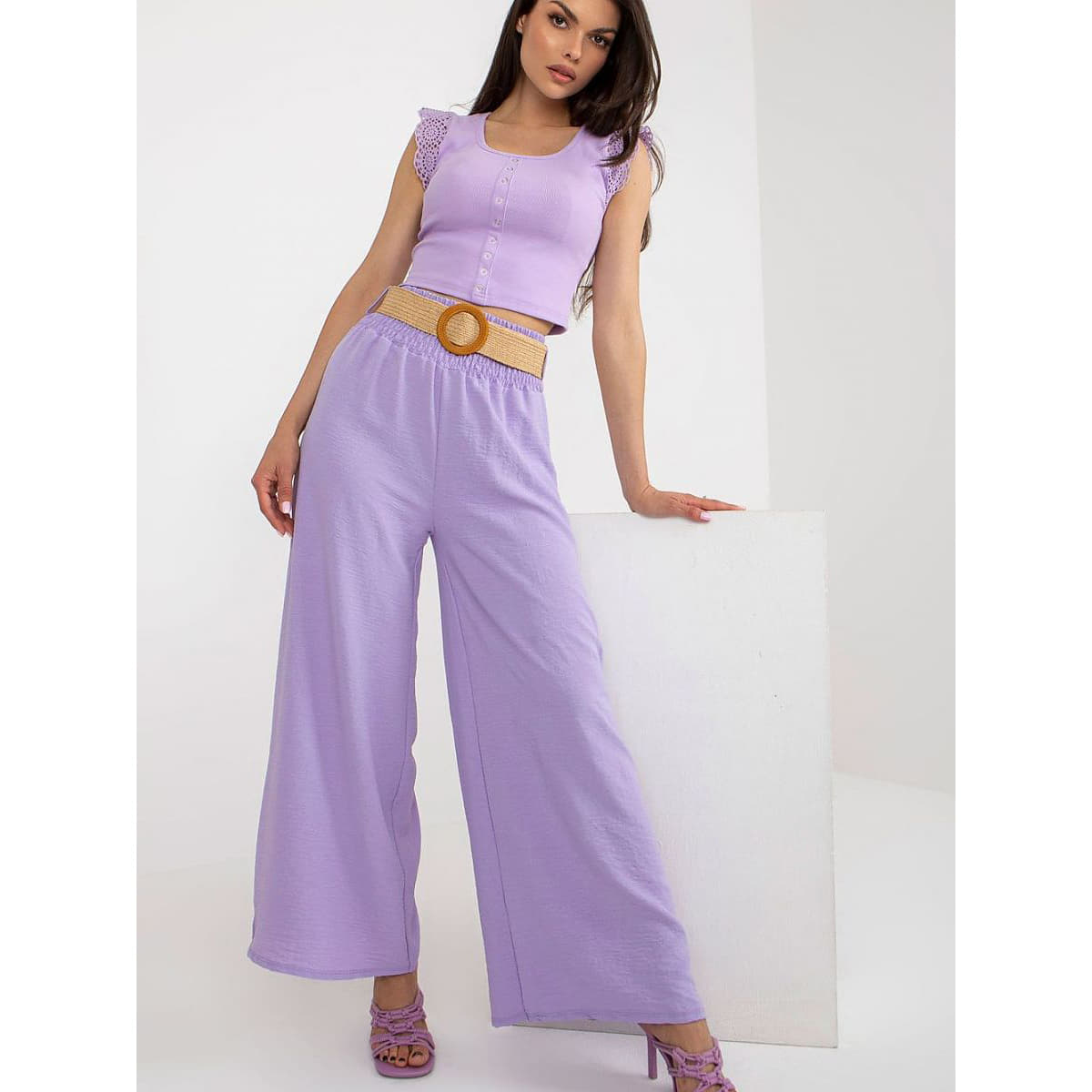 Pants Italy Moda model 180153 Purple