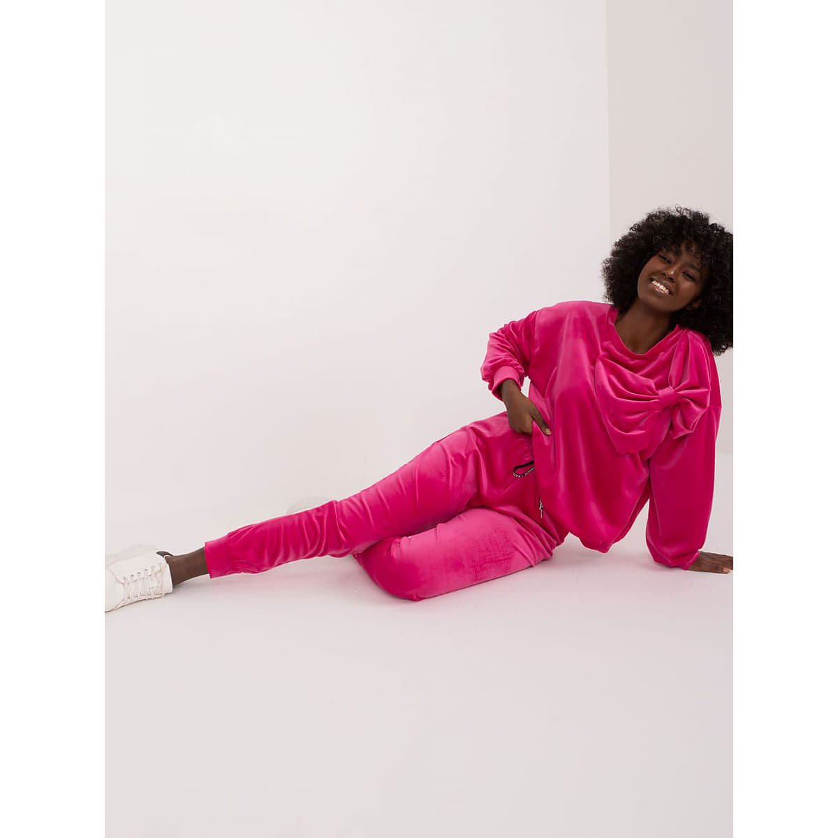 Hoodies and sweatshirts  Italy Moda model 193015 Pink