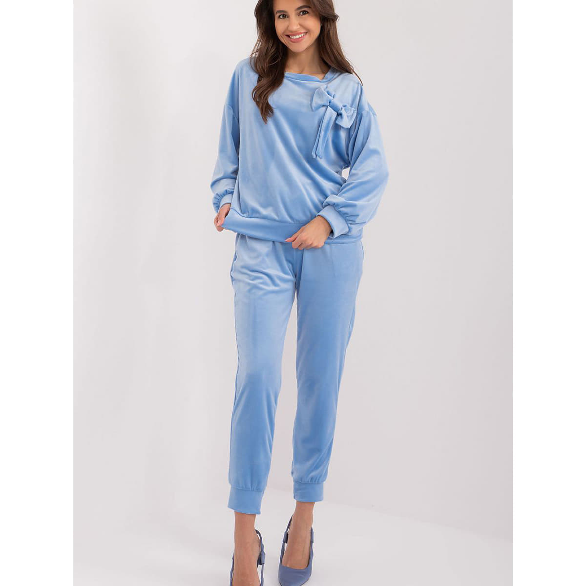 Hoodies and sweatshirts  Italy Moda model 193482 Blue