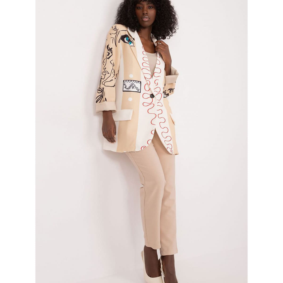 Cămașă Italy Moda model 193653 Beige