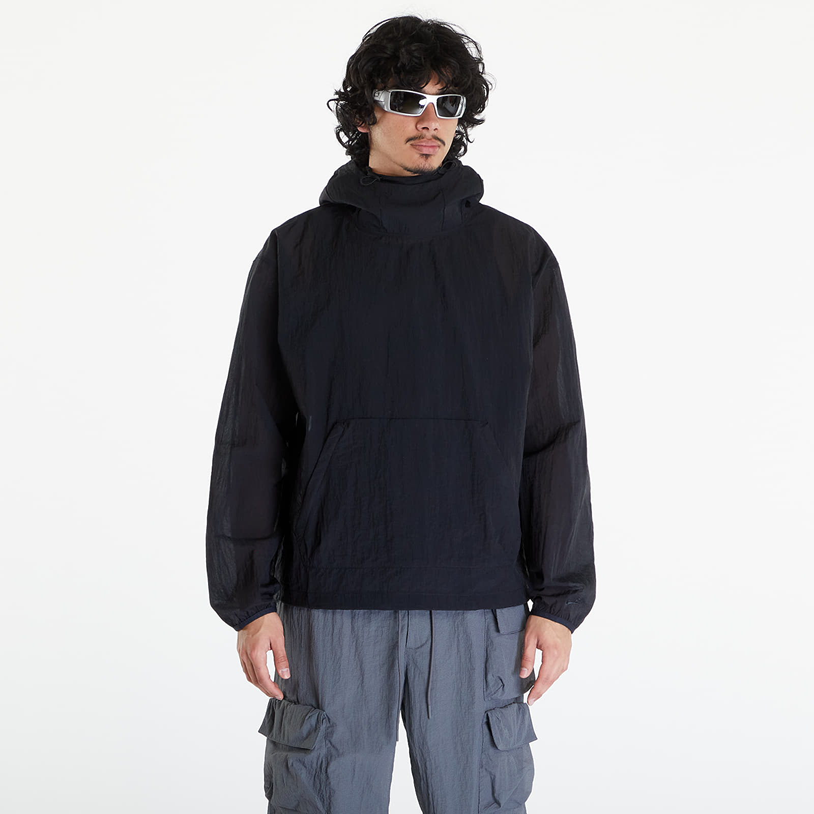 Hoodies and sweatshirts  Nike Sportswear Tech Pack Men's Woven Mesh Pullover Black/ Black