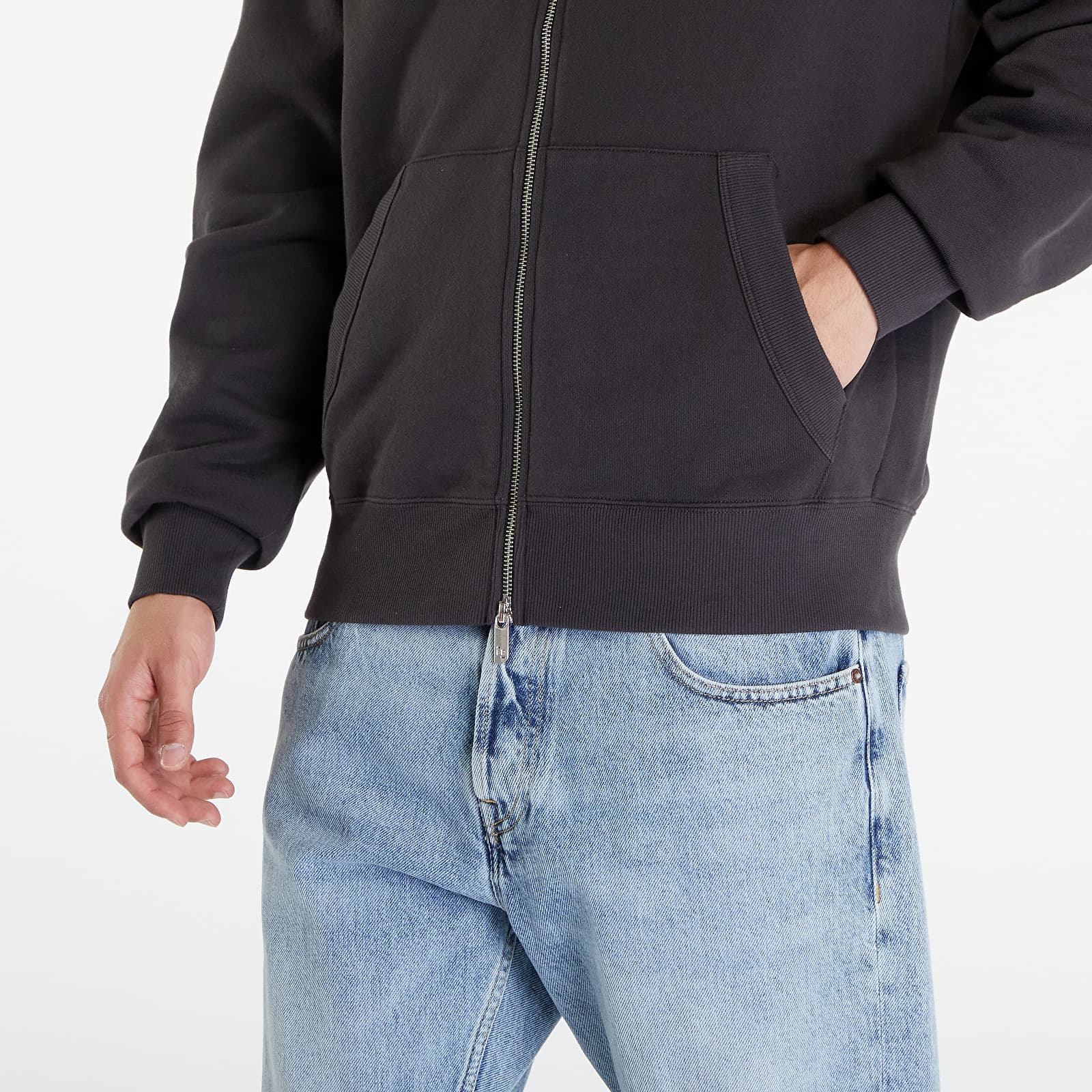 Mikiny Filling Pieces United by Nature Zip Hoodie Pavement