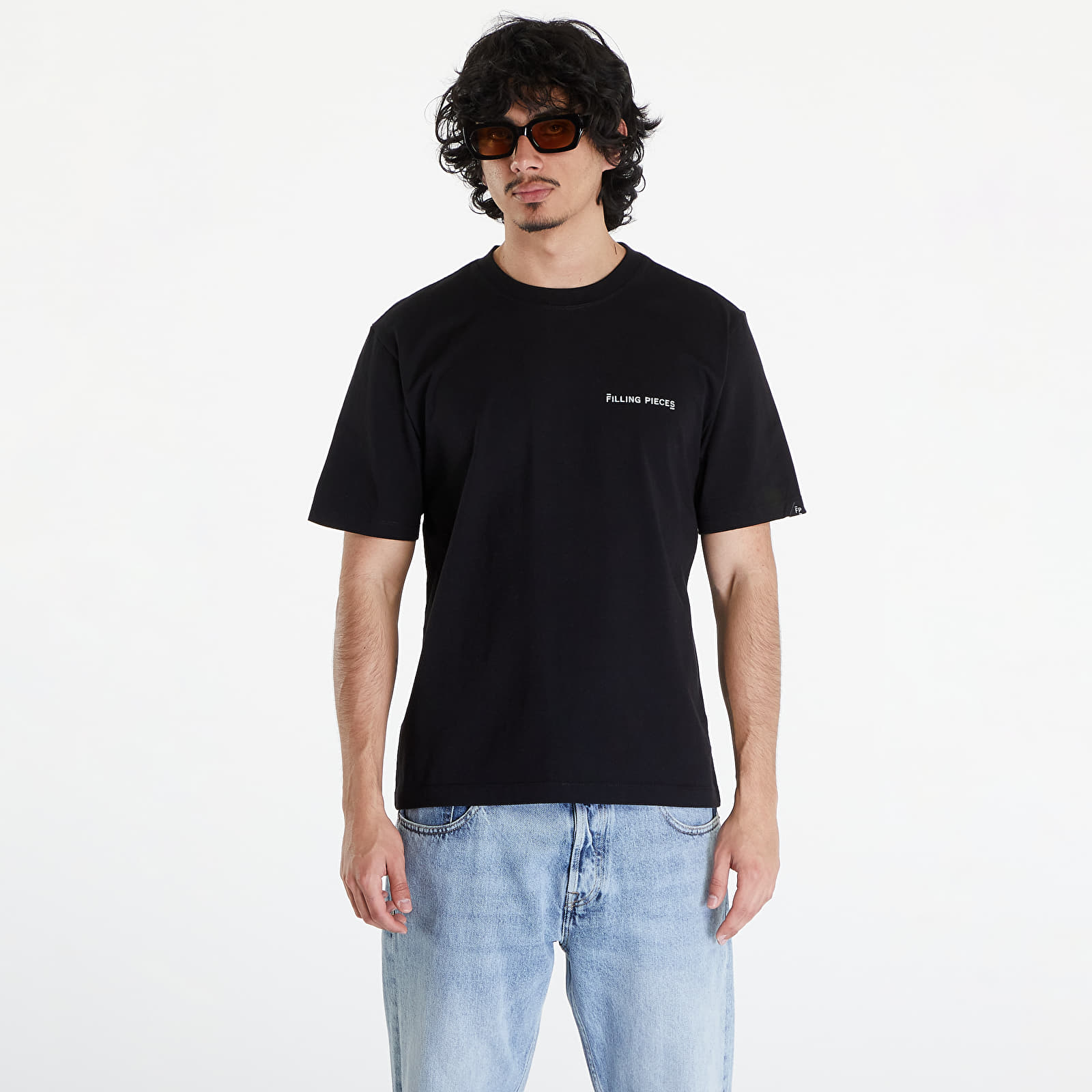 T-shirts Filling Pieces Alphabet T-Shirt UNISEX Black