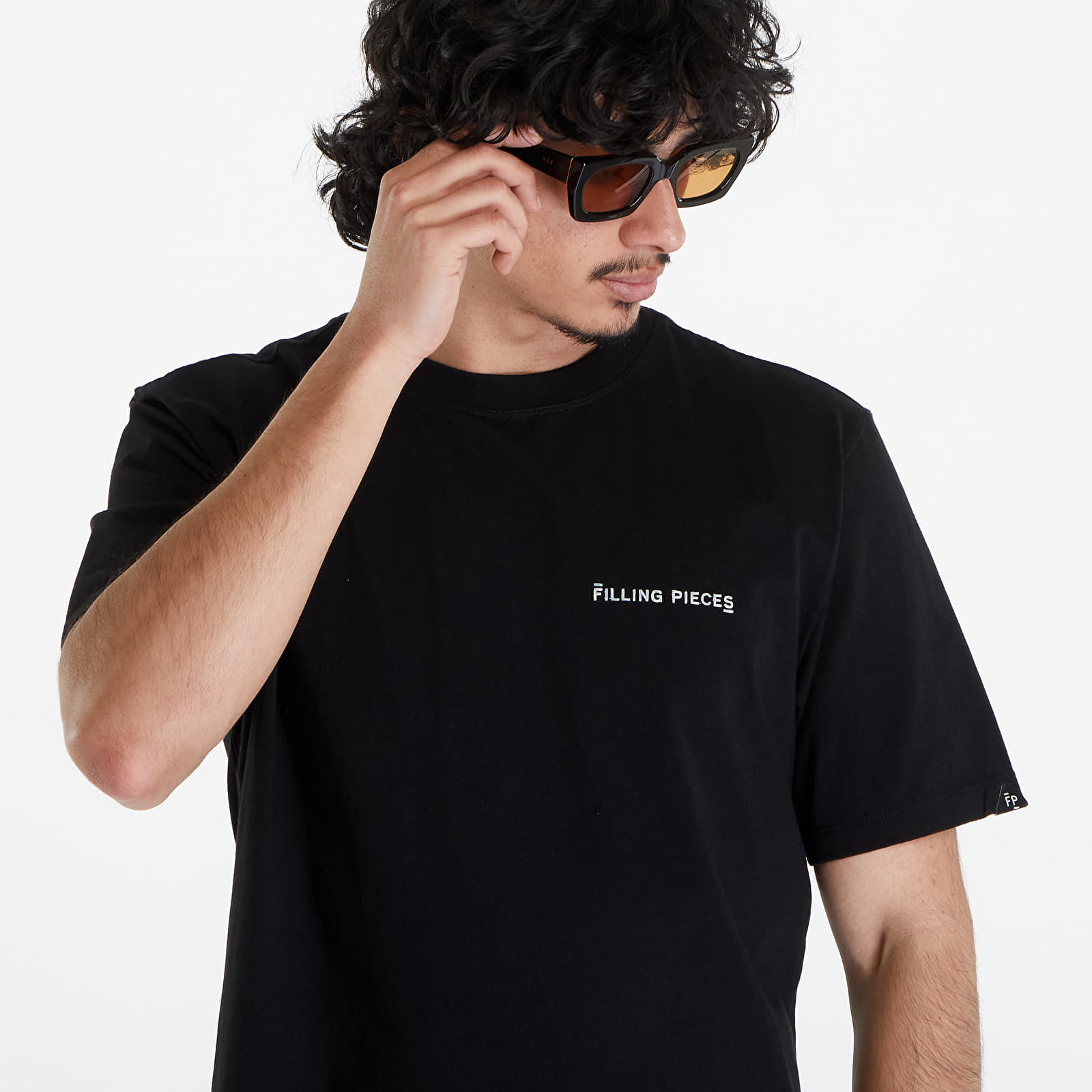 T-shirts Filling Pieces Alphabet T-Shirt UNISEX Black