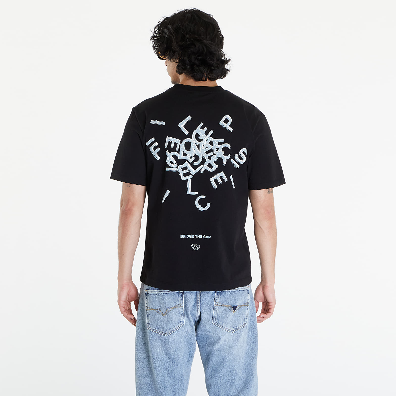 T-shirts Filling Pieces Alphabet T-Shirt UNISEX Black